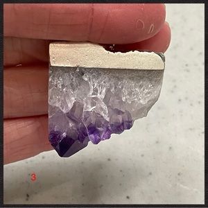 Natural Amethyst Slice Pendant